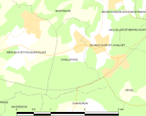 Poziția localității Chaillevois