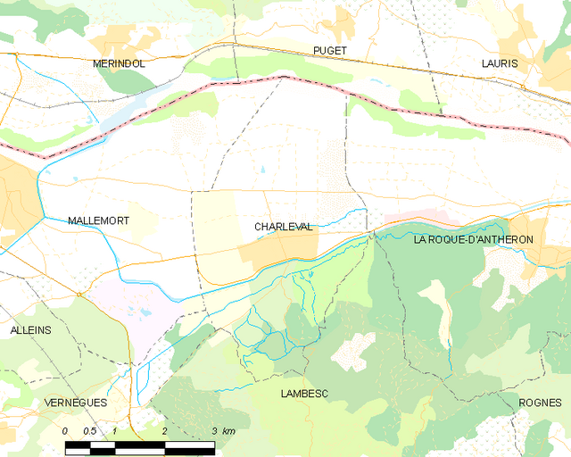 Charleval - Localizazion