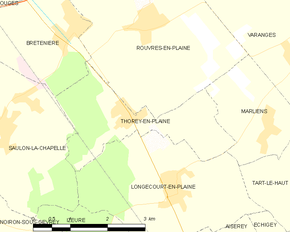 Poziția localității Thorey-en-Plaine