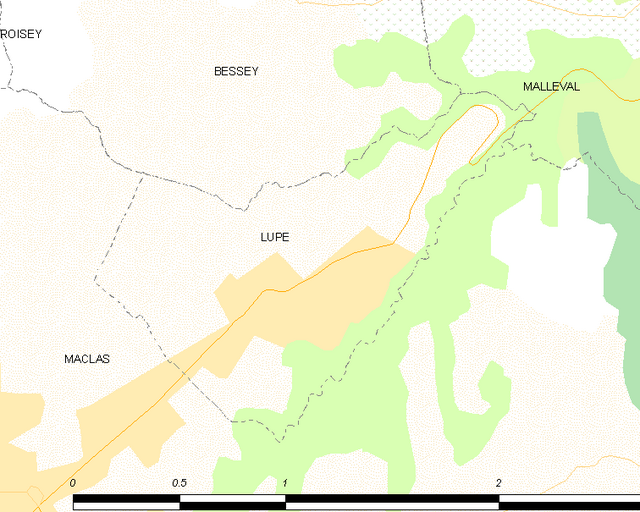Lupé - Localizazion