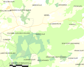 Poziția localității Marbéville