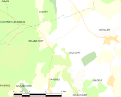 Kart over Dolcourt
