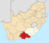 Map of South Africa with Cacadu highlighted (2011).svg