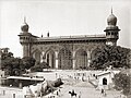 Mecca Masjid, mosquée à Hyderabad, années 1880.