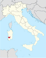 Sijainti Italiassa