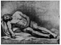 Estudio de Cristo muerto, 42.5 x 54.7 cm, ca. 1775.