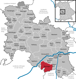 Kaart van Mertingen