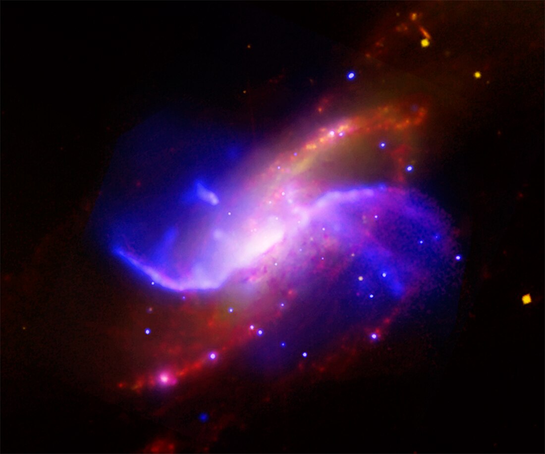 File:Messier 106 by Spitzer.jpg