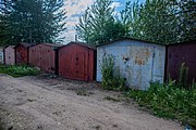 English: Metal garages and sheds. Minsk, Belarus Беларуская: Гаражы і сараі. Мінск, Беларусь Русский: Гаражи и сараи. Минск, Беларусь