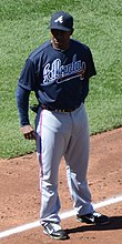 Michael Bourn wearing the alternate away uniform