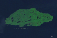 Michipicoten Adası'nın görünümü.