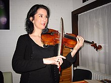 Monica Germino playing with the BACH.Bow Monica Germino with BACH.Bow.jpg