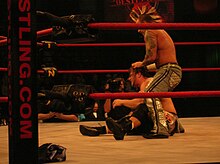 Moore competing in TNA in March 2006 Moore en TNA.jpg