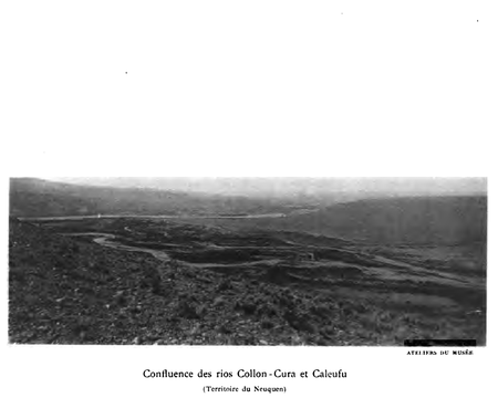 Planche XII : Confluence des rios Collon-Cura et Caleufu