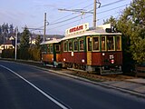 8. KW Historischer Lokalbahnzug der Straßenbahn Ostrava auf der Strecke Vřesinská–Zatiší