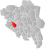Øystre Slidre markert med rødt på fylkeskartet