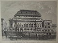 Nationaltheater Ansicht von 1881 (Holzschnitt)