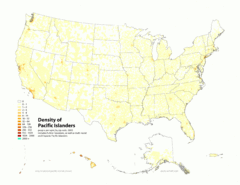 Density of Native Hawaiian Americans