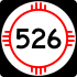 Markierung der State Road 526