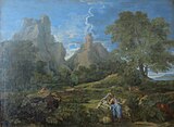 『ポリュペーモスのいる風景』1649年 エルミタージュ美術館