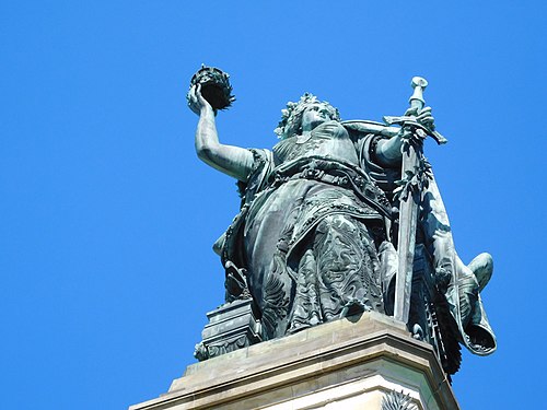 Memorial, Niederwalddenkmal, Rüdesheim / Rhine, Germany