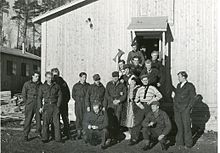 Norwegian police troops at barracks in Sweden NorskPolitistyrkeSwedenWW2.jpg