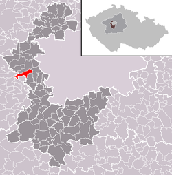 موقعیت نوتشیتسه (ناحیه پراگ-غرب) در نقشه