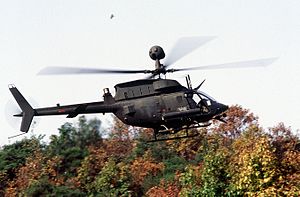 Helicopter using treetops as cover OH-58D Kiowa Treetop.jpg