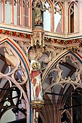 Evangelist Luke, sculpture at the choir screene in the Liebfrauenkirche Oberwesel,