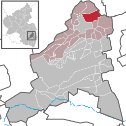 Läget för Obrigheim (Pfalz) i Landkreis Bad Dürkheim
