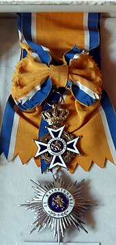 Star and riband of a Knight's Grand Cross Orange-Nassau Grand Cross.jpg