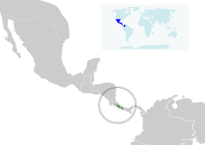 Descrierea imaginii Oreothlypis gutturalis map.svg.