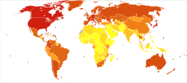 Other_musculoskeletal_disorders_world_map-DALYs_per_million_females-WHO2012.svg Disability-adjusted life years (DALY) lost from Other musculoskeletal disorders in 2012 per million females.   2,906-4,447   4,458-4,943   4,954-5,355   5,416-5,416   5,448-5,589   5,594-6,308   6,337-6,337   6,347-7,670   7,706-9,907   9,909-13,003 * Countries are divided approximately by population into ten groups. * Dependencies of France, United Kingdom, United States of America, The Netherlands and Denmark are grouped with their respective countries.