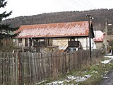 Čeština: Hrázděný dům v Přerubenicích. Okres Rakovník, Česká republika.