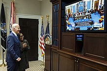 President Biden and Jackson watch her Senate confirmation P20220407AS-0485 (51989503725).jpg