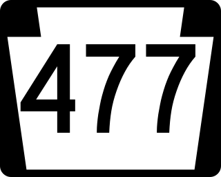 <span class="mw-page-title-main">Pennsylvania Route 477</span> State highway in Pennsylvania, US