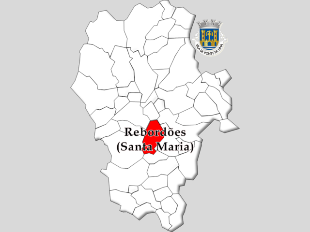 Localização no município de Ponte de Lima