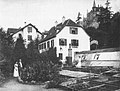 Gärtnerei Adolf Wolff, Gartenstraße 26, um 1896 (rechts oben Häuser der Olgastraße)