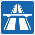 Symbol used for motorways in Pakistan
