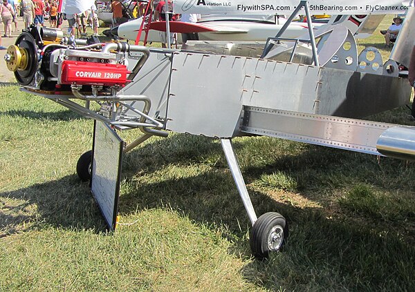 A Sport Performance Aviation Panther airframe under construction, fitted with a Corvair engine