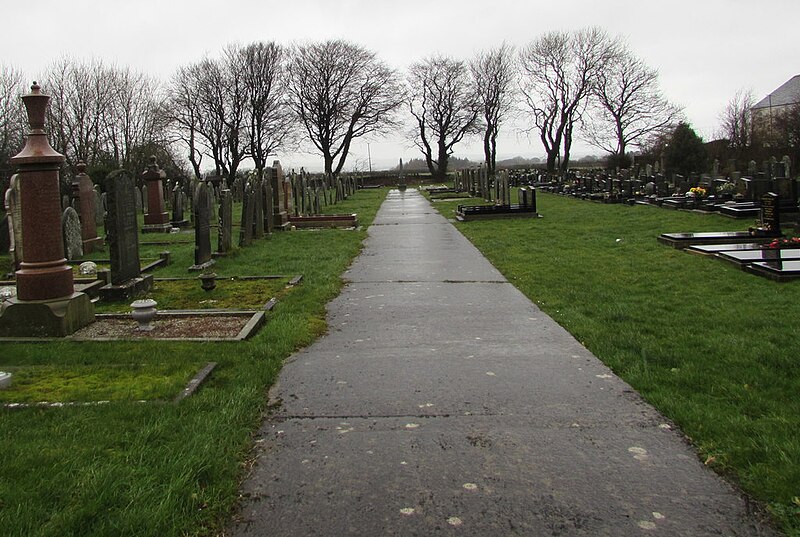 File:Path through a Letterston cemetery - geograph.org.uk - 6065924.jpg