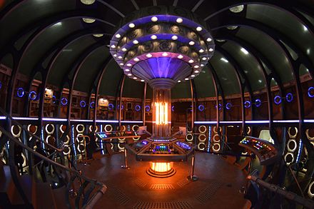 The TARDIS's main console room (2014–2017), filmed in Roath Lock, Cardiff
