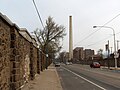 South College Avenue, Fairmount, Philadelphia, PA 19130, looking east, 2300 block, although this is a east-west arterial, it is called "South College" and breaks the normal rules for Philadelphia street names