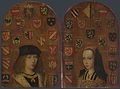 Pieter van Coninxloo: Dyptiek van Filips de Schone en Margaretha van Oostenrijk