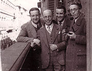 Barzizza with Pizzini, Rabagliati and Petralia. Turin, late 30s