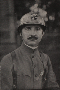 Eduard Kadlec v uniformě čs. legií