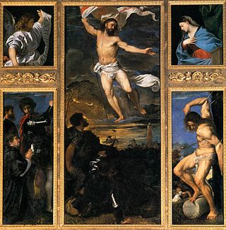 <i>Averoldi Polyptych</i> 1520-22 painting by Titian