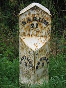 Milestone on A360 near Potterne, Wiltshire