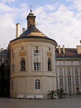 Illustrasjonsbilde av seksjonen Holy Cross Chapel i Praha