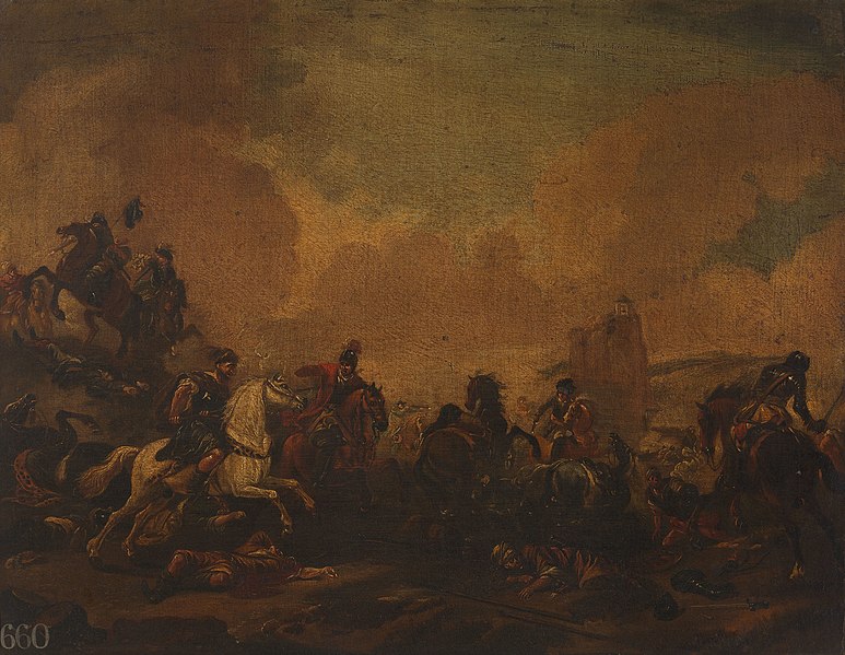 File:Previously attributed to Joseph Parrocel (1646-1704) - A Battle - RCIN 403925 - Royal Collection.jpg